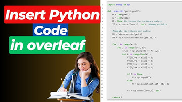 How to Add Python Code in Overleaf LaTeX | Step-by-Step Guide