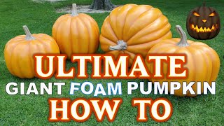 Make a Large Halloween Jack O Lantern 🎃 DIY Giant Foam Pumpkin