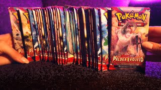 Pokemon Paldea Evolved Booster Box Opening ✨ ASMR Cards Sounds / Crinkles / Soft Spoken by Bluewhisper 217,519 views 9 months ago 1 hour, 23 minutes