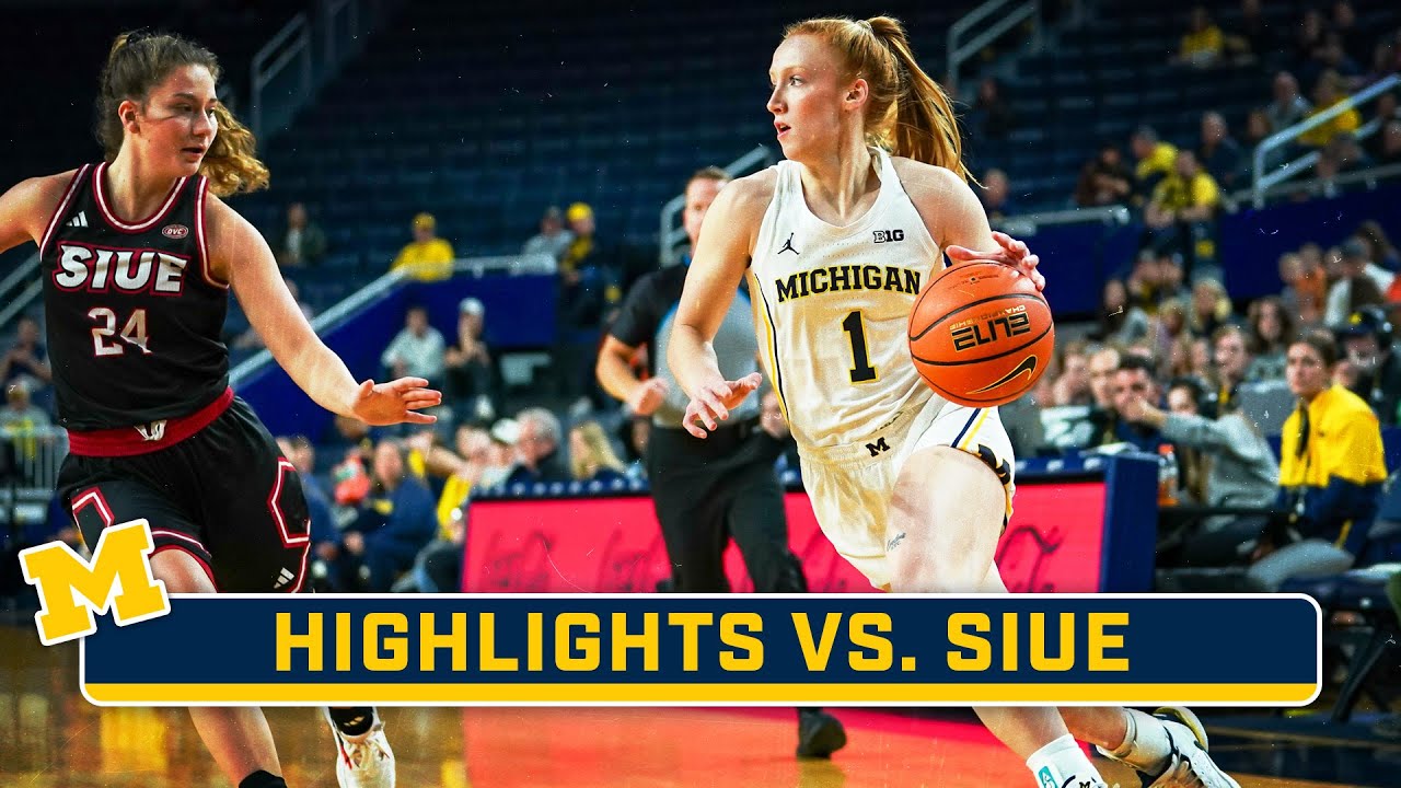 SIUE at Michigan | Highlights | Big Ten Women's Basketball | Nov. 29 ...