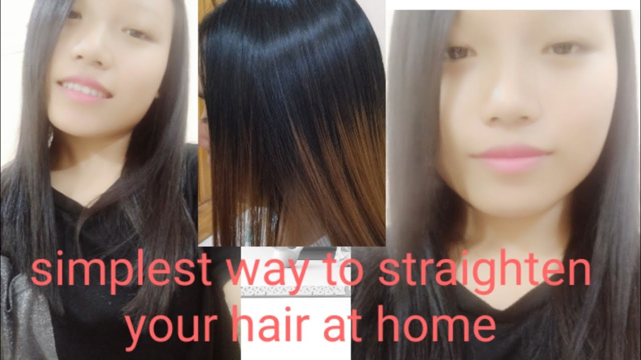 tutorial on how to straighten your hair tips and tricks on temporary