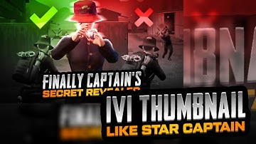 MAKE TDM THUMBNAIL LIKE STAR CAPTAIN ON ANDROID | TIT4N GFX