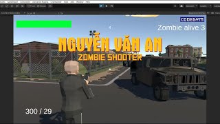 Zombie Shooter - Sản phẩm của học viên lớp lập trình Game Unity screenshot 3