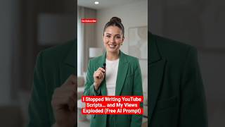 I Stopped Writing YouTube Scripts… and My Views Exploded (Free AI Prompt) #shorts