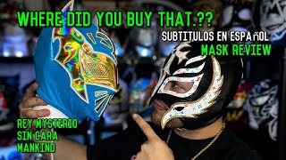 LUCHA LIBRE/WWE PRO MASK REVIEW REY MYSTERIO/ sin cara/ mankind