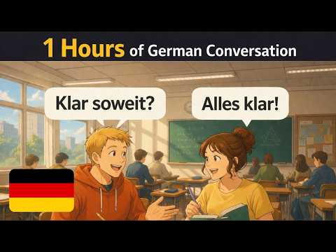 Learn German: 1 Hour of Conversation for Beginners (A1–A2)