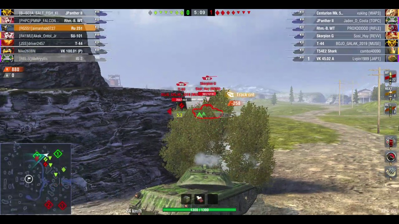 Spähpanzer Ru 251 ~ Falls Creek Map ~ WoT Blitz Replay Battle ~ My Replay #13