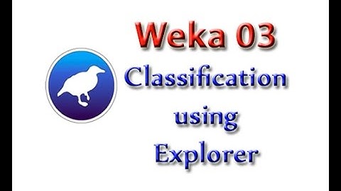 Weka Tutorial 03: Classification 101 using Explorer (Classification)