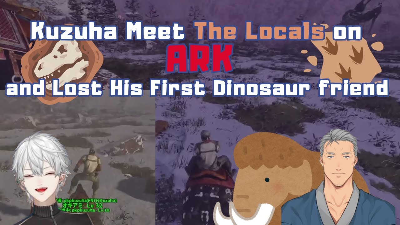【ENG SUB】Kuzuha playing ARK Meeting The Local and Lost His First Dinosaur Friend【ARK DAY 1.1】