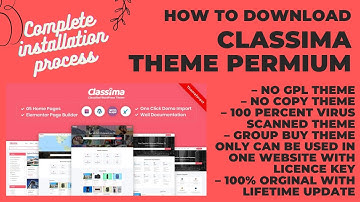 Download Classima Wordpress Theme with Lifetime update