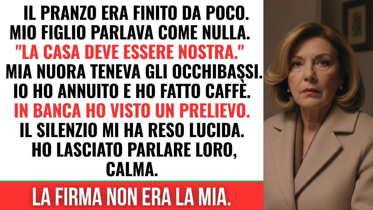 Dopo un anno da vedova, mio figlio voleva “sistemare” la casa… poi ho visto la banca e…