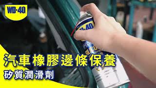 汽車橡膠邊條保養 WD-40 專家級產品 矽質潤滑劑 (橡膠保護劑) 幫助橡膠塑膠恢復彈性延長壽命 #汽車保養 #橡膠塑膠保養