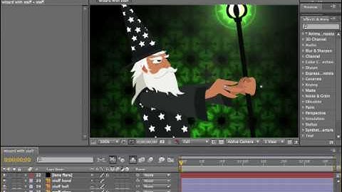 Adobe After Effects CS4 Tutorial 23 - Layers Work