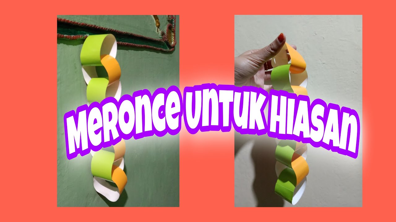 Hiasan Dinding// Meronce Dengan Mudah// Untuk Anak TK - YouTube