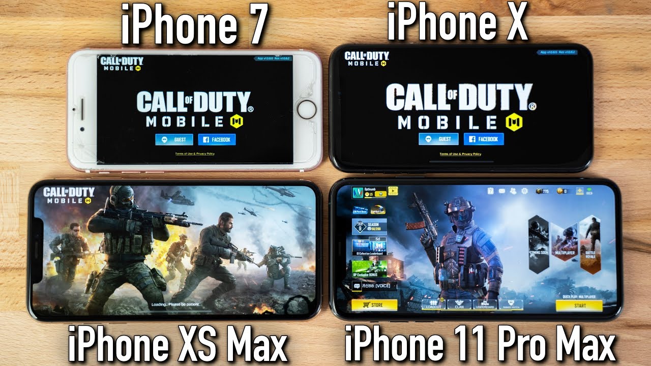 Call of Duty Mobile on 4 iPhone Generations! - 