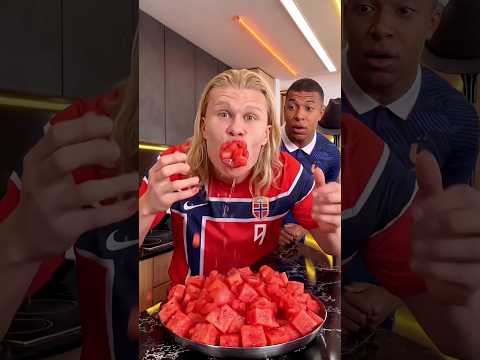 🍉 HAALAND’S FUNNIEST WATERMELON CHALLENGE EVER! 😂🔥 #SHORTS #HAALAND #VIRAL #TRENDING thumbnail