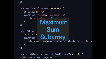 Maximum Sum Subarray Problem - Dynamic Programming