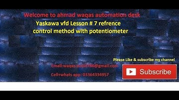 yaskawa vfd parameters programming potentiometer#yaskawa#vfd