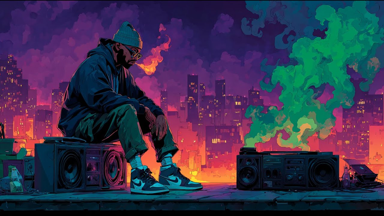 "Midnight City Skyline" Playlist — 420 Vibe Music | Chill Rap • Bluesy Hip-Hop • Stoner Mood