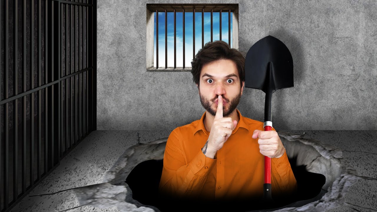 EU FUI PRESO, MAS EU FIZ UM BURACO GIGANTE NA MINHA CELA PARA FUGIR DA PRISÃO!