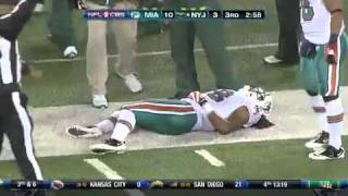 Jets Assistant Coach Intentionally Trip Dolphins DB Nolan Carroll On Sidelines OFFICIAL VIDEO