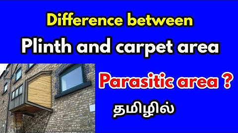 Difference between plinth area and carpet area in tamil- -civil tamil technical