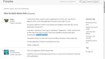 Wordpress# Design Menu in WordPress Twenty Twelve