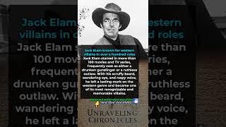 Jack Elam known for western villains in over a hundred roles