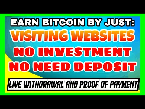 Earn BTC by visiting websites with live withdrawal and proof of payment