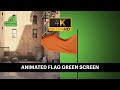 Flag Animation Green Screen | Free Video Editing Footage 4K
