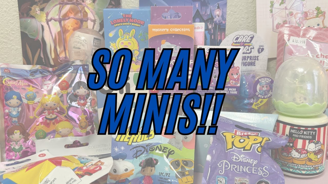 So many minis to open! Disney, Sailor Moon, Sanrio, and more! - YouTube