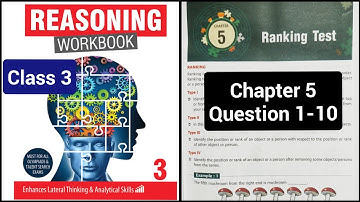 Class 3 | Reasoning | Ch 5- Ranking Test | Ques 1-10 | Olympiad preparation