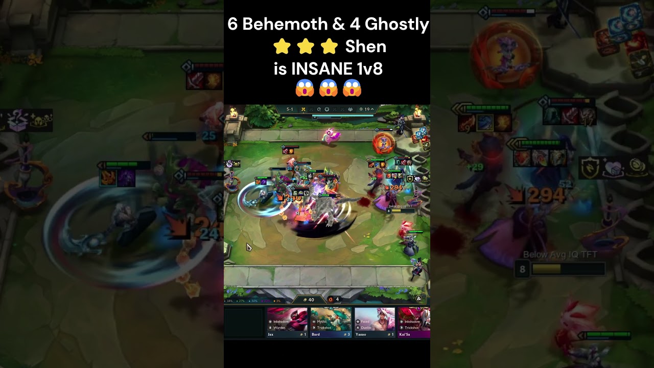 6 Behemoth & 4 Ghostly ⭐⭐⭐ Shen is INSANE 1v8 😱😱😱 