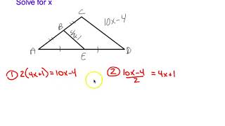 Section 5 1 Midsegments of a Triangle Video Notes