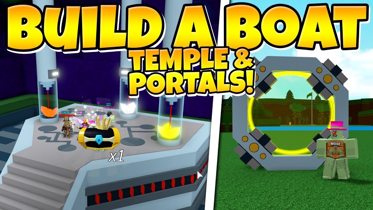 Build A Boat New Temple Teleporter Block Youtube