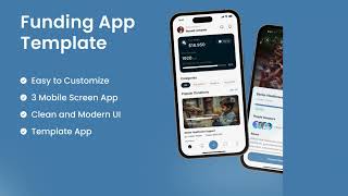 Funding App Screens Free Flutterflow Template