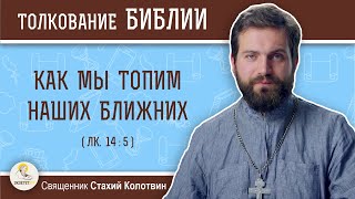 Как мы топим наших ближних (Лк. 14:5). Священник Стахий Колотвин