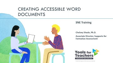 Creating Accessible Word Documents