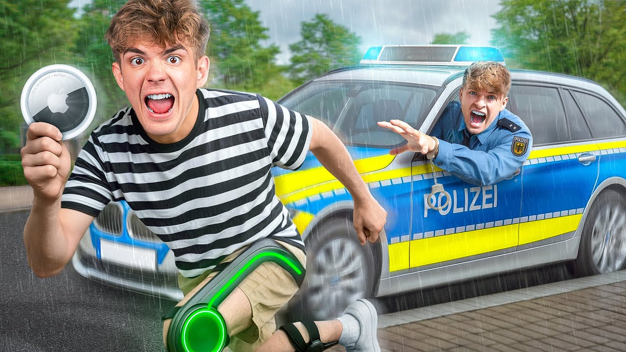 Extrem AIRTAG FANGEN mit EXOSKELETT (mit Lewin)