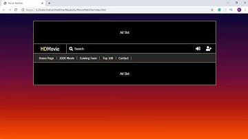 How To Make A Movie WebSite Part#1 HTML CSS JS