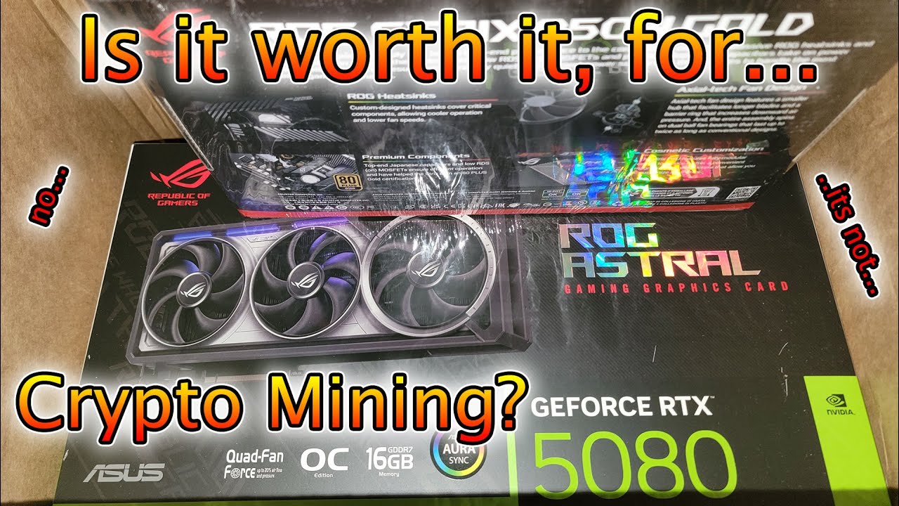 Got my RTX 5080 Astral, Good for Mining?!? 🤔