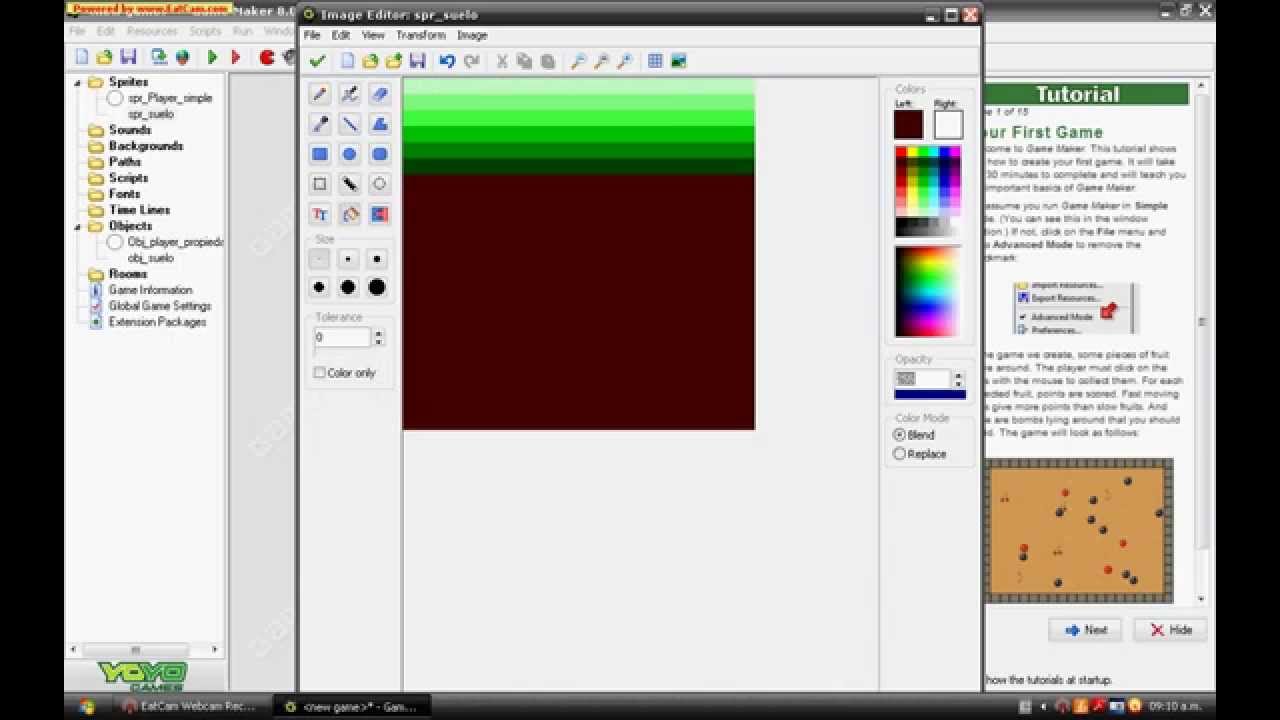 Personaje con movimiento simple Game maker 8 pro como hacer un juego