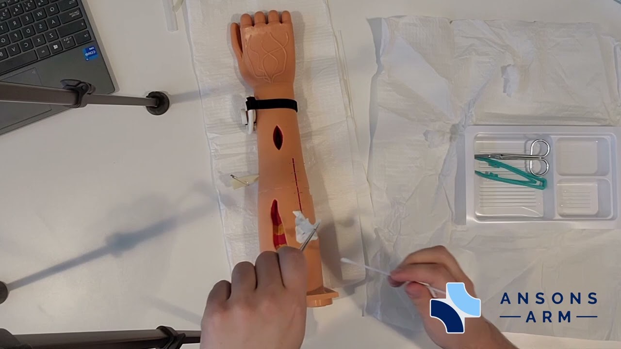 ANSONS Arm – Stage 4 Pressure Ulcer Wound Tutorial