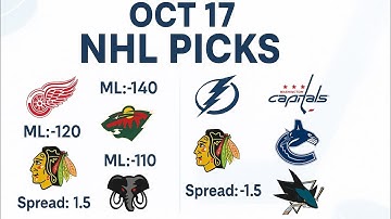 FREE NHL Picks Today 10/17/25 NHL Picks and Predictions