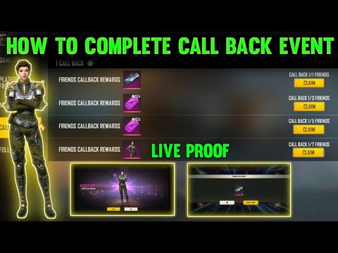 How To Complete Call Back Event In Free Fire Free Fire Ne