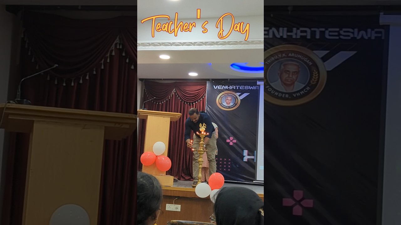 Lighting Lamp 🪔 All Department Heads in College VHMC Teacher's Day 2024 