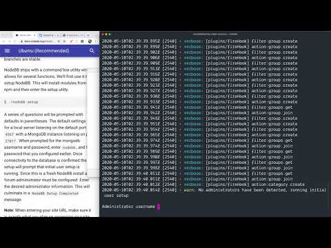 Chapter 2, Section 2.11 Case Study - NodeBB Forum