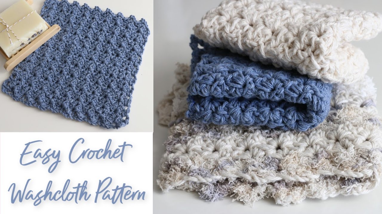 The Best Beginner Easy Crochet Washcloth Pattern to Make - Easy