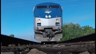 FAST Amtrak Train Runs Over GoPro!
