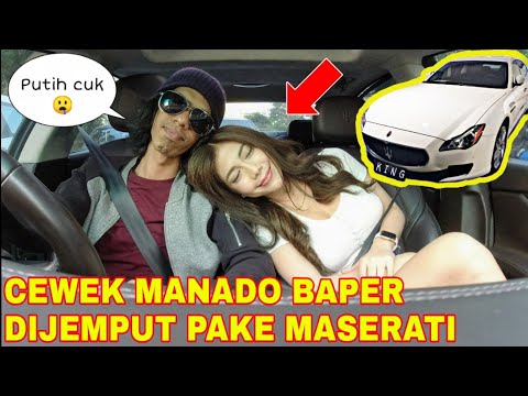 JEMPUT CEWEK MANADO PAKE MASERATI MALAH BAPER 😍 | prank taxi online sultan